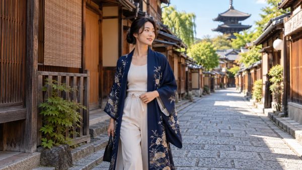 Comment porter le kimono dans le vestiaire avec style